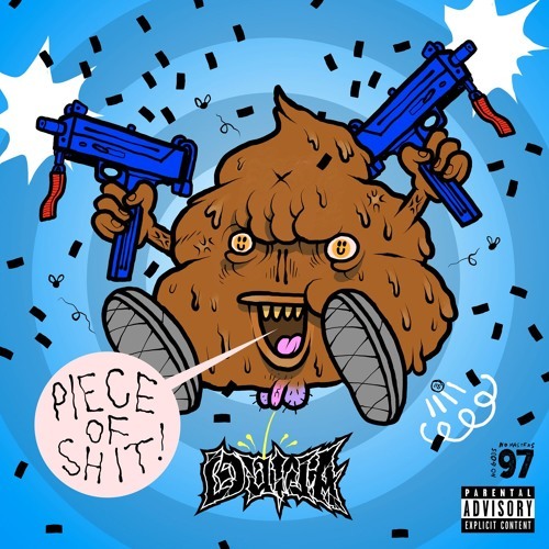 Album cover art for "Piece Of Shit" by Ouija Macc