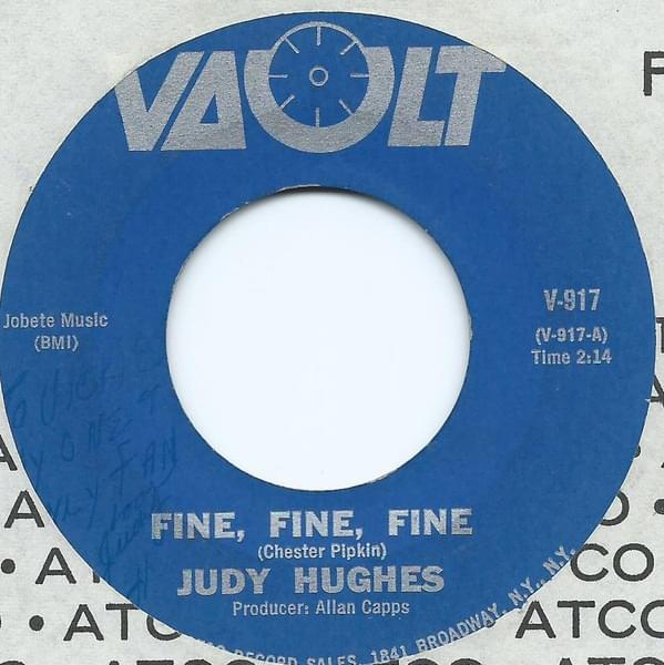 Album cover art for "Fine Fine Fine" by Judy Hughes