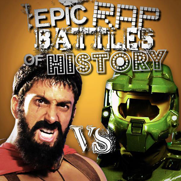 Album cover art for "Master Chief vs Leonidas" by Epic Rap Battles of History & Nice Peter & Jesse Wellens
