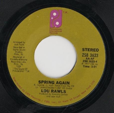 Album cover art for "Spring Again" by Lou Rawls