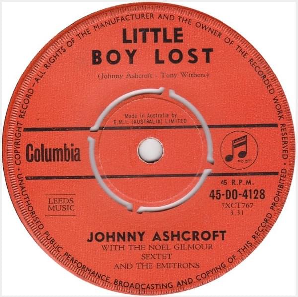 Album cover art for "Little Boy Lost" by Johnny Ashcroft