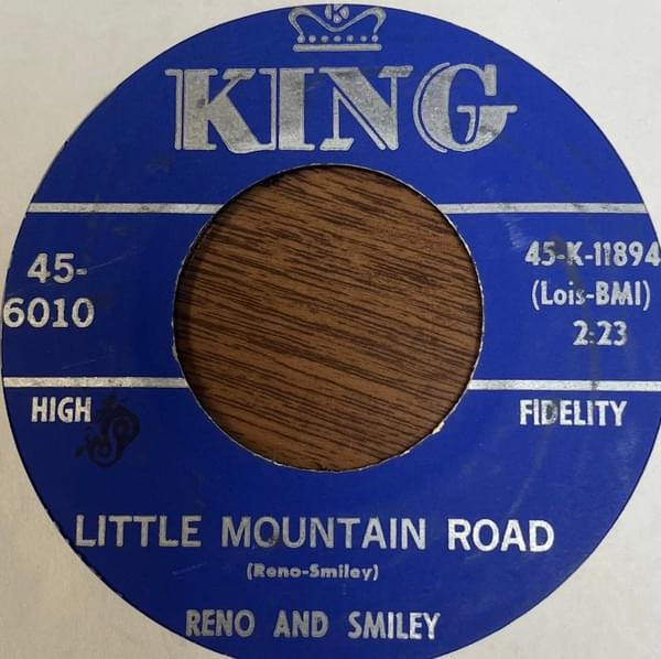 Album cover art for "Little Mountain Road" by Reno & Smiley