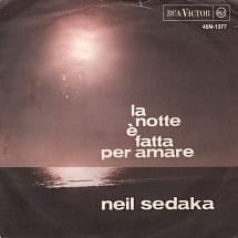 Album cover art for "La Notte E’ Fatta Per Amare" by Neil Sedaka