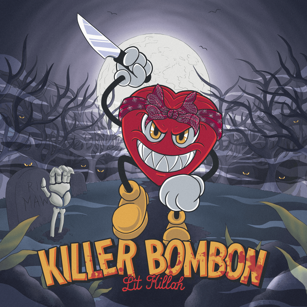 Album cover art for "Killer Bombón" by LIT killah