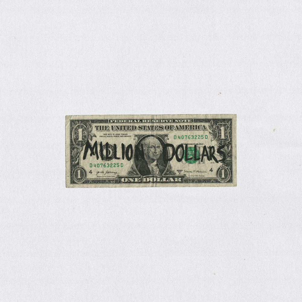 Album cover art for "million dollars" by Jude Barclay