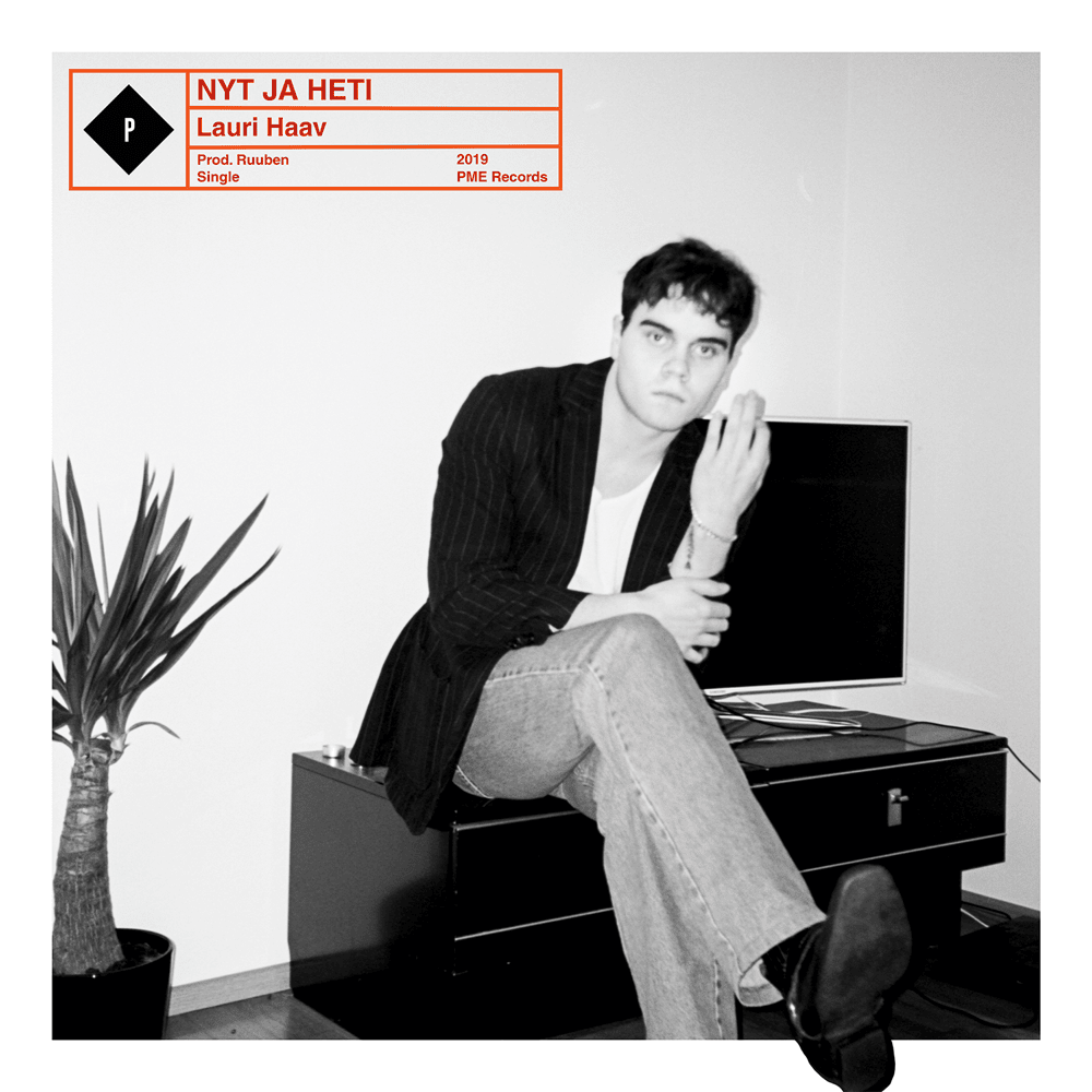 Album cover art for "Nyt ja heti" by Lauri Haav