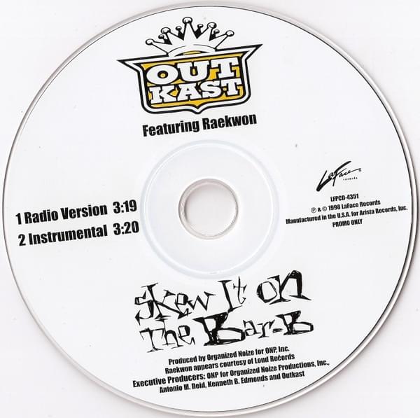 Album cover art for "Skew It on the Bar-B" by OutKast & Raekwon
