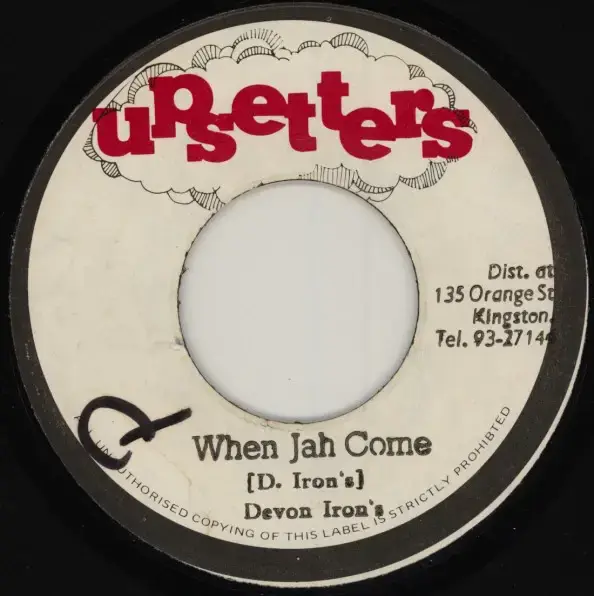 Album cover art for "When Jah Come" by Devon Irons