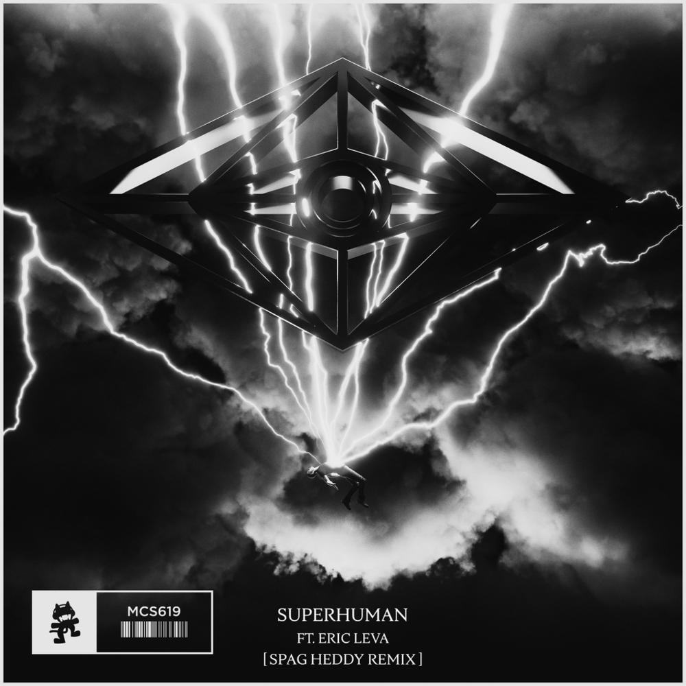 Album cover art for "Superhuman (Spag Heddy Remix)" by SLANDER & Eric Leva