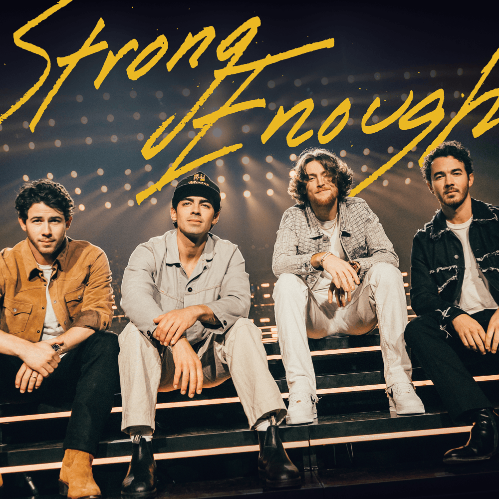Album cover art for "Strong Enough" by Jonas Brothers & Bailey Zimmerman