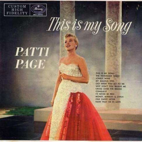 Album cover art for "Cross Over the Bridge" by Patti Page