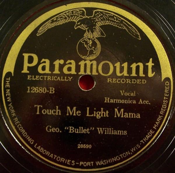 Album cover art for "Touch Me Light Mama" by George “Bullet” Williams