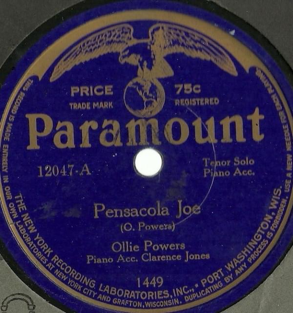 Album cover art for "Pensacola Joe" by Ollie Powers