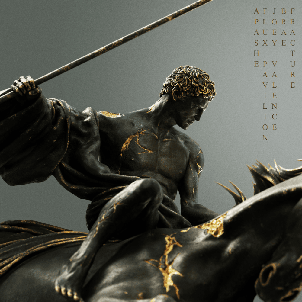 Album cover art for "Fracture" by Apashe & Joey Valence & Brae