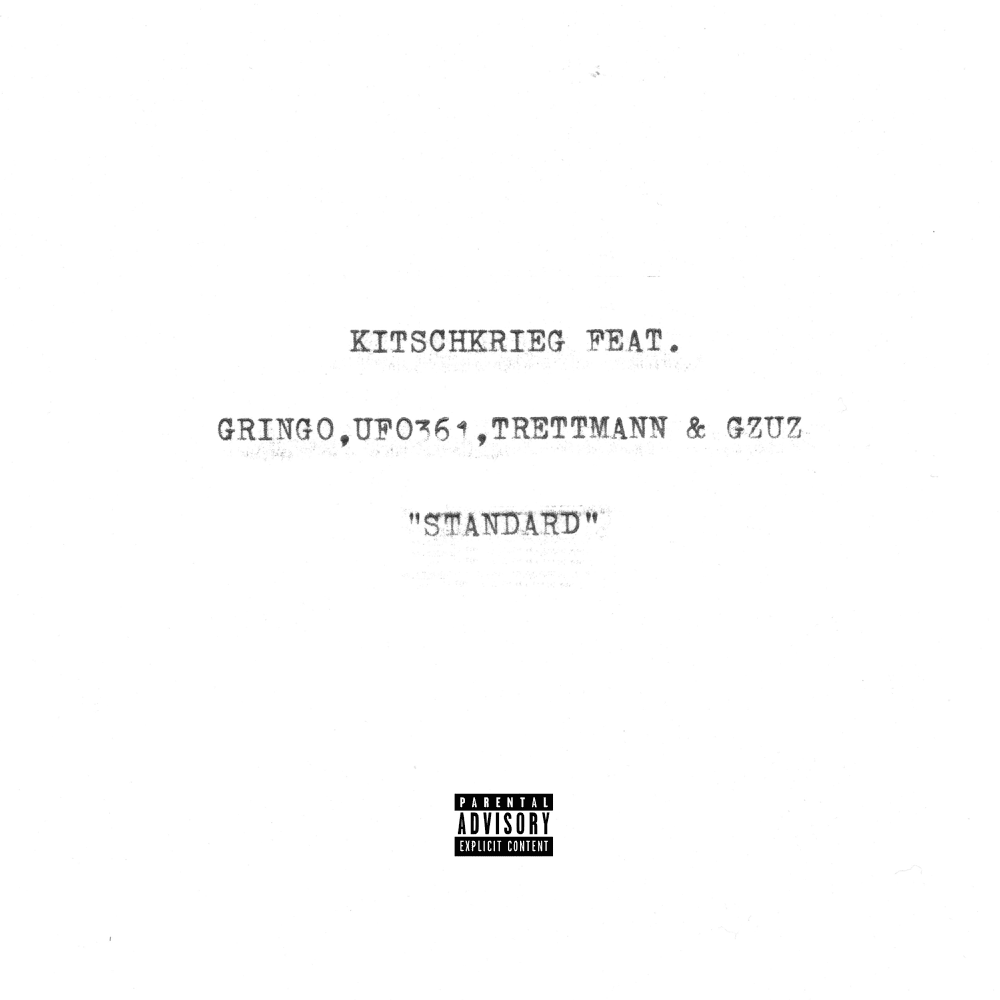 Album cover art for "Standard" by KITSCHKRIEG & Trettmann & GRiNGO & Ufo361 & Gzuz
