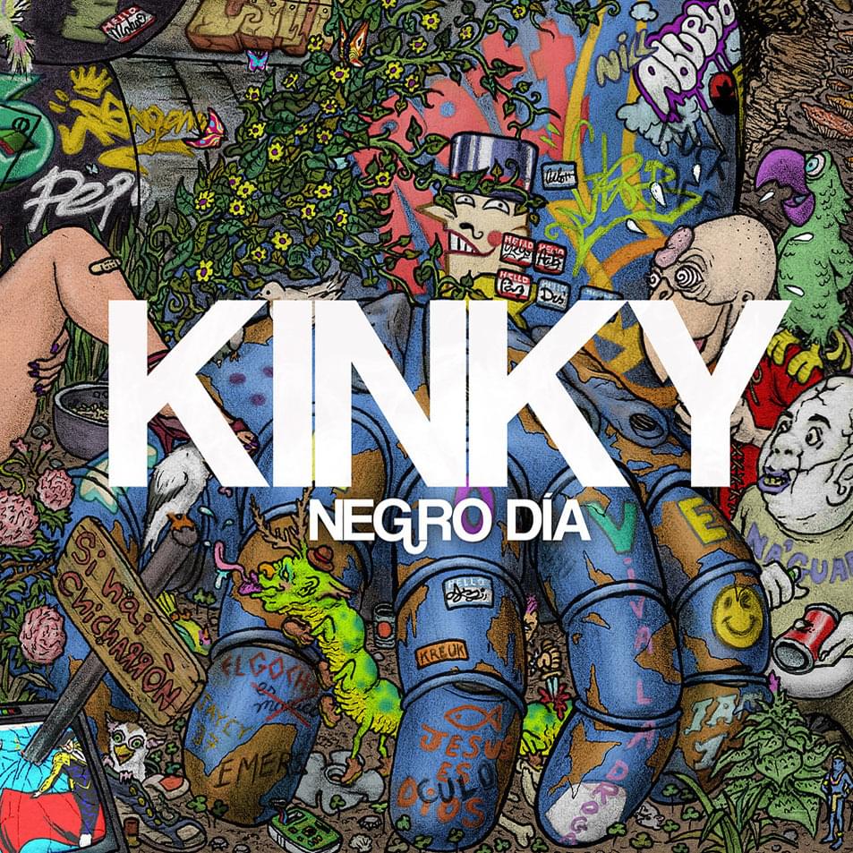 Album cover art for "Negro Día" by Kinky & Mala Rodríguez