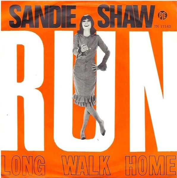 Album cover art for "Run" by Sandie Shaw