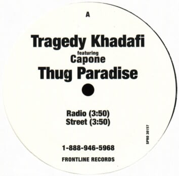 Album cover art for "Thug Paradise" by Tragedy Khadafi & Capone-N-Noreaga