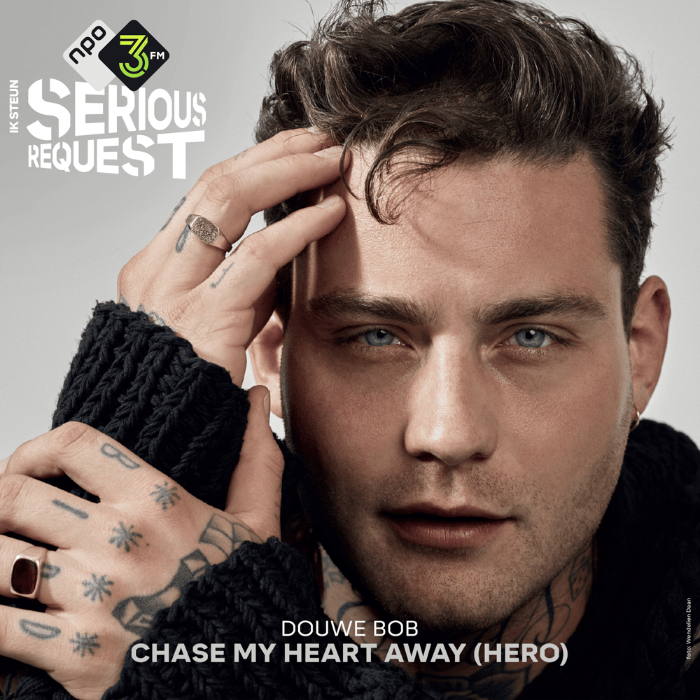Album cover art for "Chase My Heart Away (Hero)" by Douwe Bob
