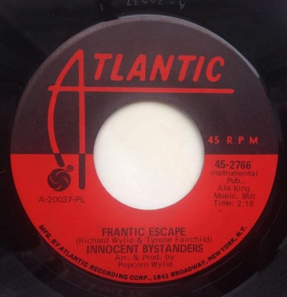 Album cover art for "Frantic Escape" by The Innocent Bystanders (Soul Group)