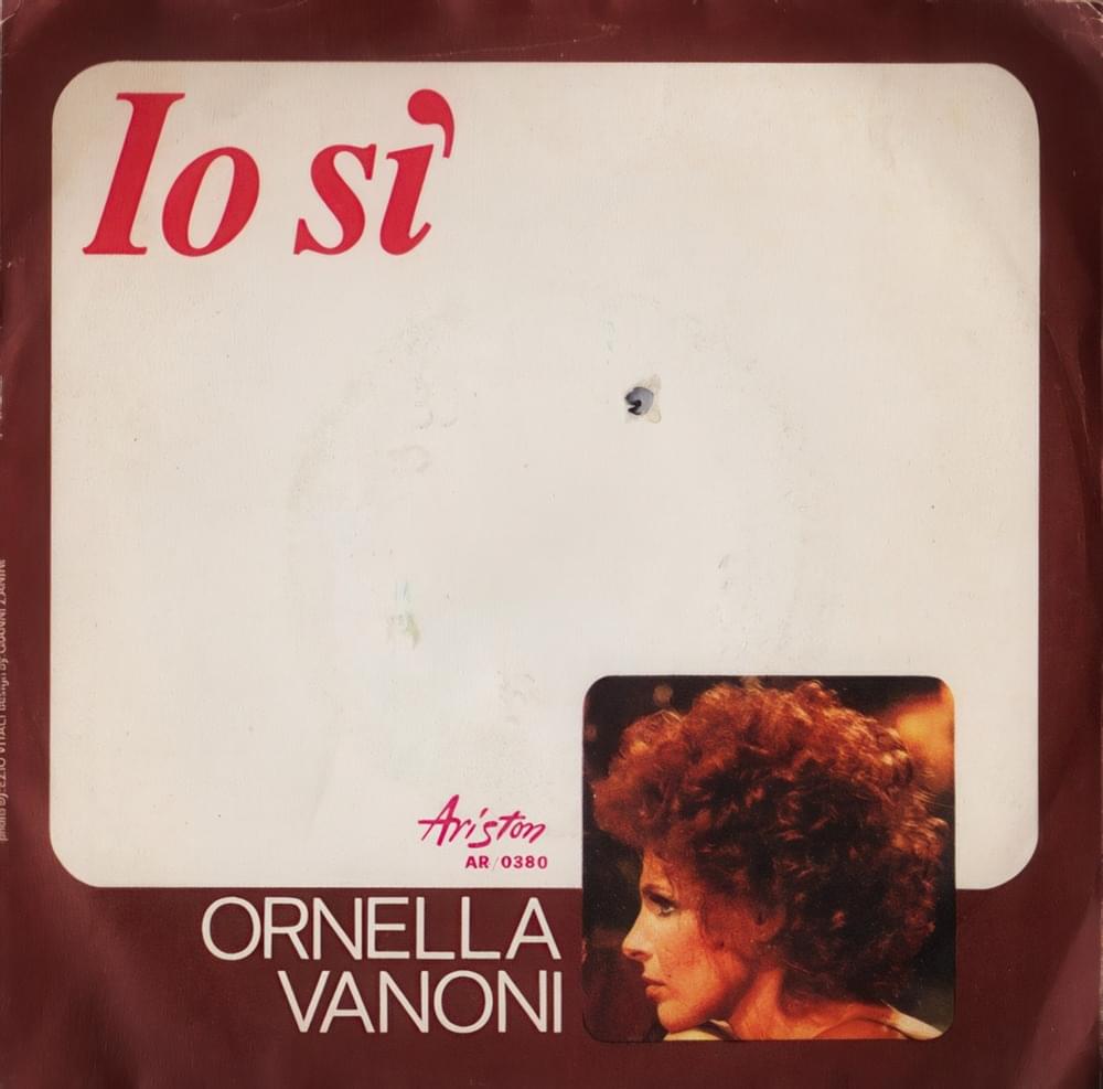 Album cover art for "Io Sì" by Ornella Vanoni