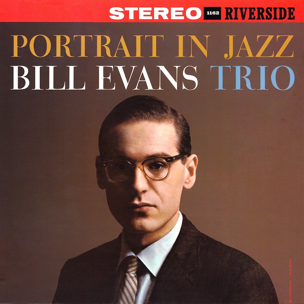Album cover art for "Blue in Green" by Bill Evans Trio