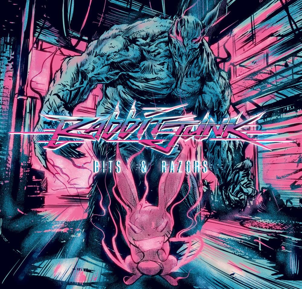 Album cover art for "Bits and Razors" by Rabbit Junk