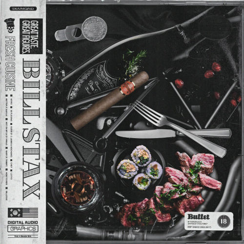 Album cover art for "Sushi" by BILL STAX (빌스택스) & 그냥노창 (Genius Nochang) & C JAMM (씨잼)