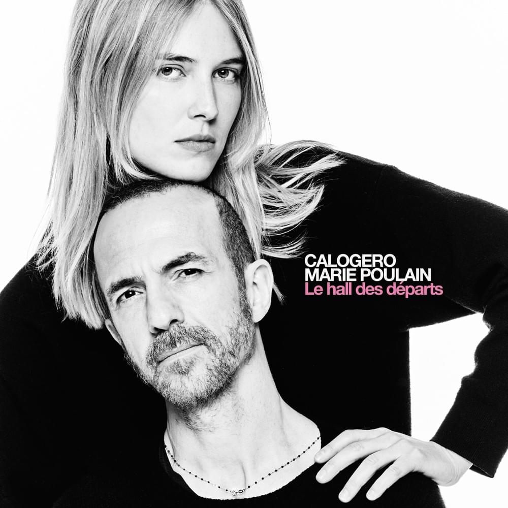 Album cover art for "Le hall des départs" by Calogero & Marie Poulain