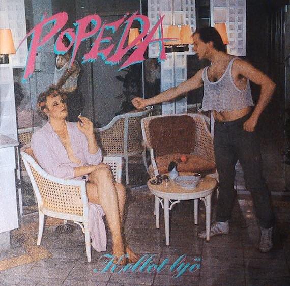 Album cover art for "Kellot lyö" by Popeda