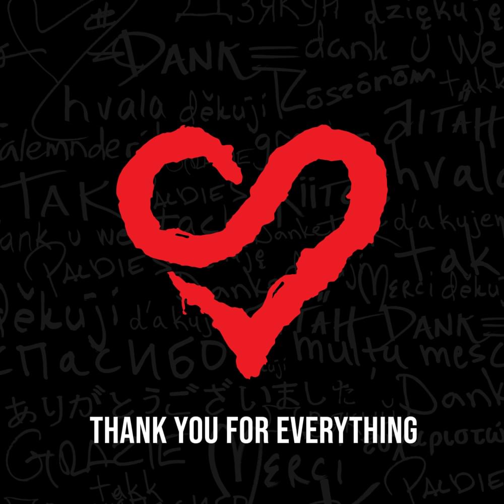 Album cover art for "Thank You for Everything" by Bravo Hits