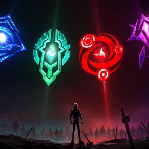Album cover art for "Mid Season Trials 2019" by League of Legends