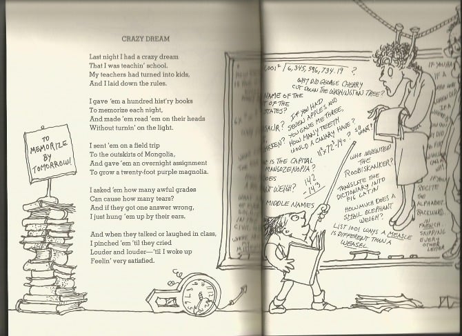 Album cover art for "Crazy Dream" by Shel Silverstein