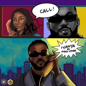 Album cover art for "Call" by Iyanya & Ayra Starr