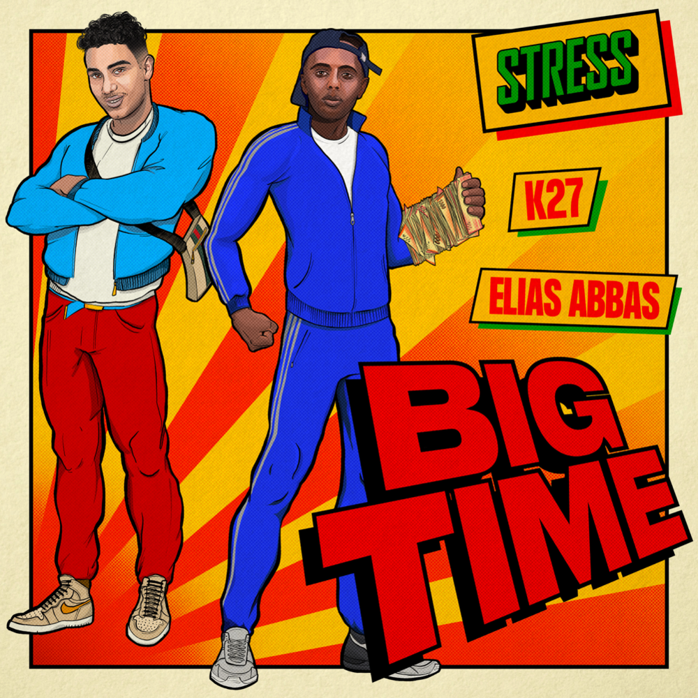 Album cover art for "Big Time" by Stress