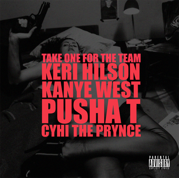 Album cover art for "Take One for the Team" by Kanye West & Pusha T & Keri Hilson & CyHi