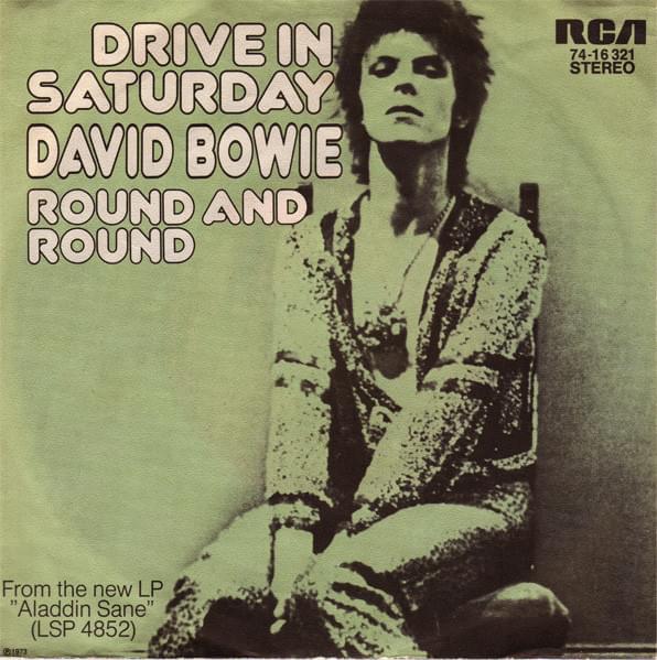 Album cover art for "Round and Round" by David Bowie