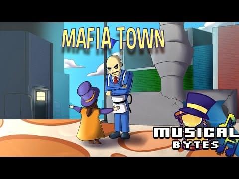 Album cover art for "Mafia Town" by Man on the Internet & EmilyGo VO & Chris Curasi