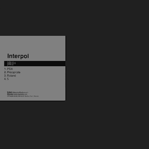 Album cover art for "Get the Girls/Song 5" by Interpol