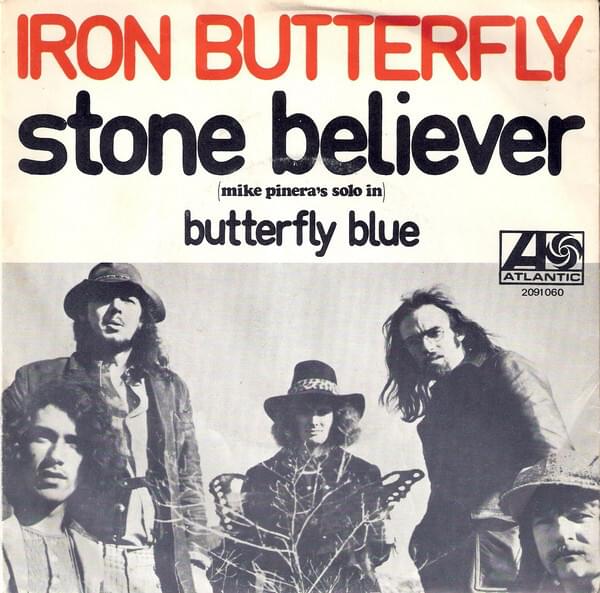 Album cover art for "Stone Believer" by Iron Butterfly