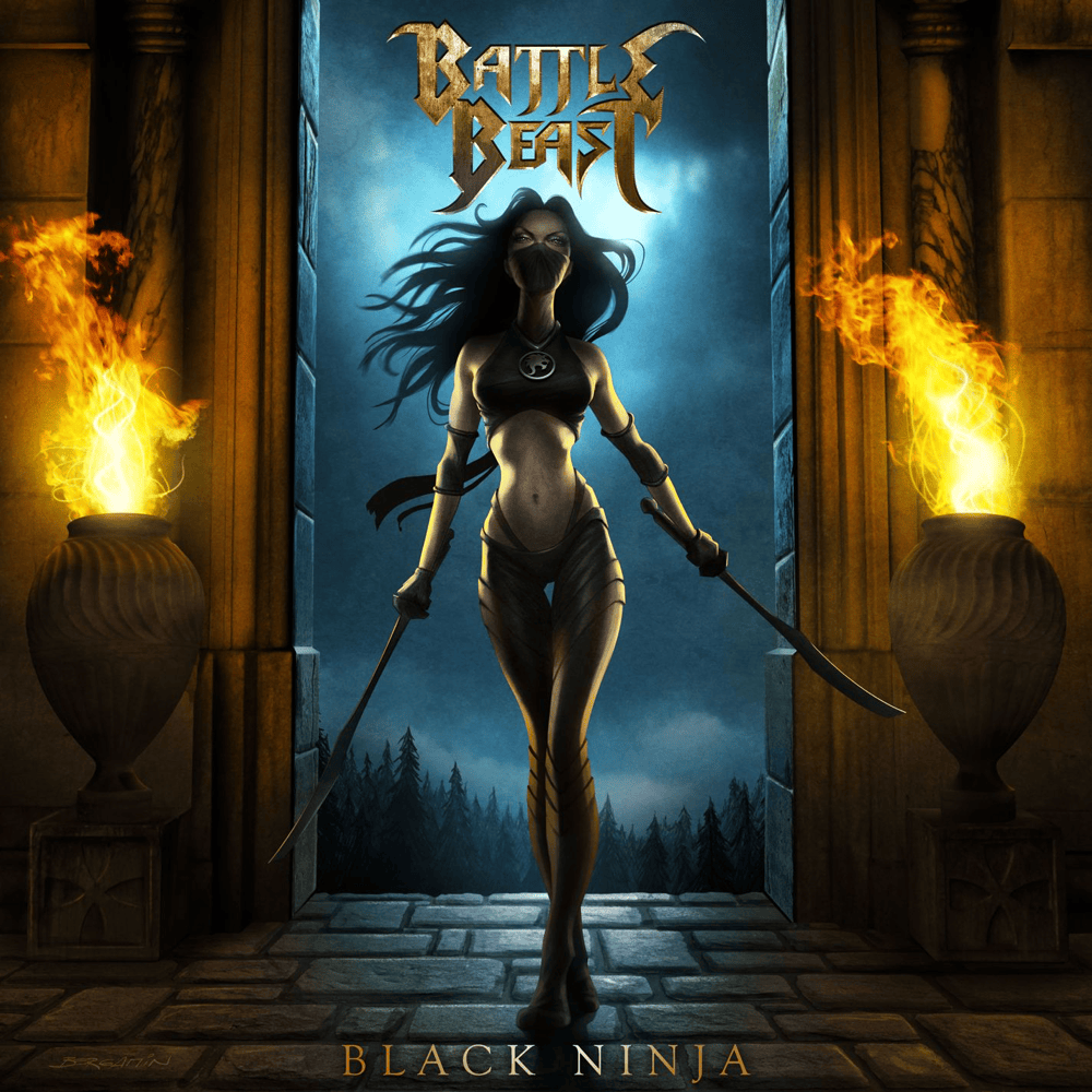 Album cover art for "Black Ninja" by Battle Beast