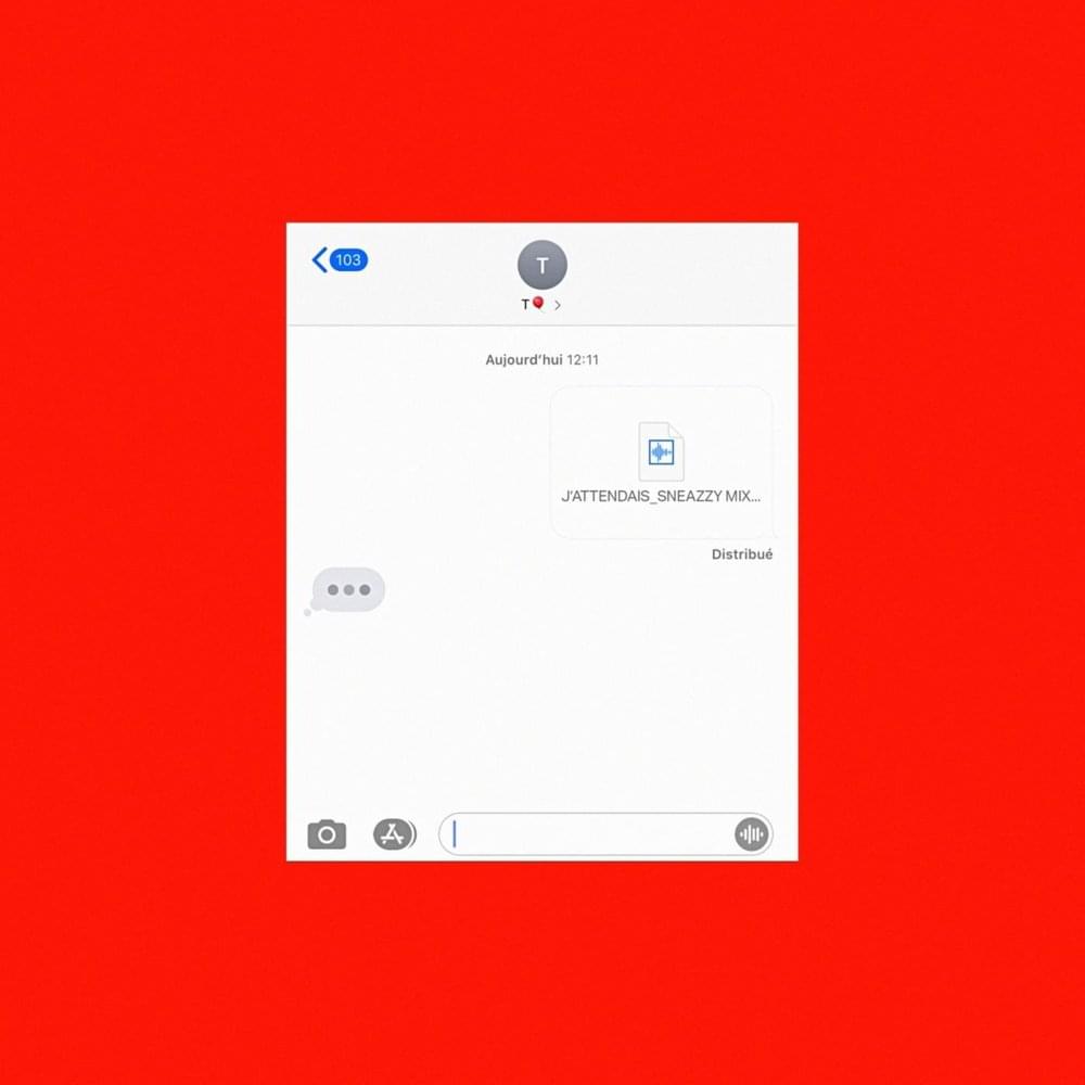 Album cover art for "J’ATTENDAIS" by Sneazzy