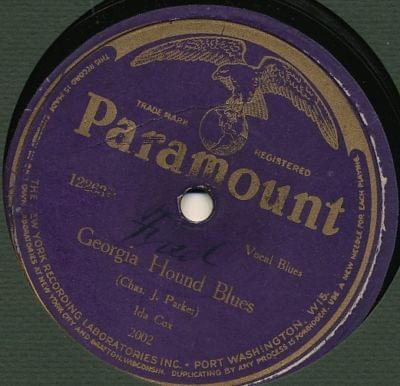 Album cover art for "Georgia Hound Blues" by Ida Cox