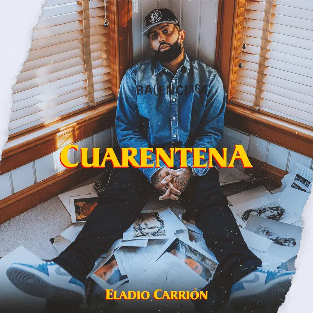 Album cover art for "Cuarentena" by Eladio Carrión