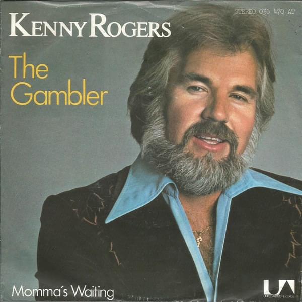 Album cover art for "The Gambler" by Kenny Rogers