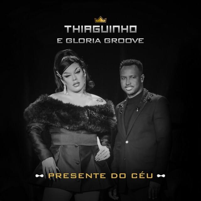 Album cover art for "Presente do Céu" by Thiaguinho & Gloria Groove