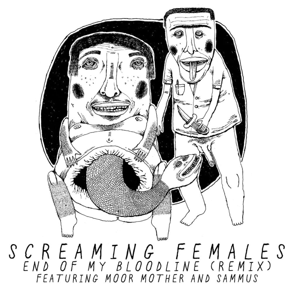 Album cover art for "End of My Bloodline (Remix)" by Screaming Females & Moor Mother & Sammus
