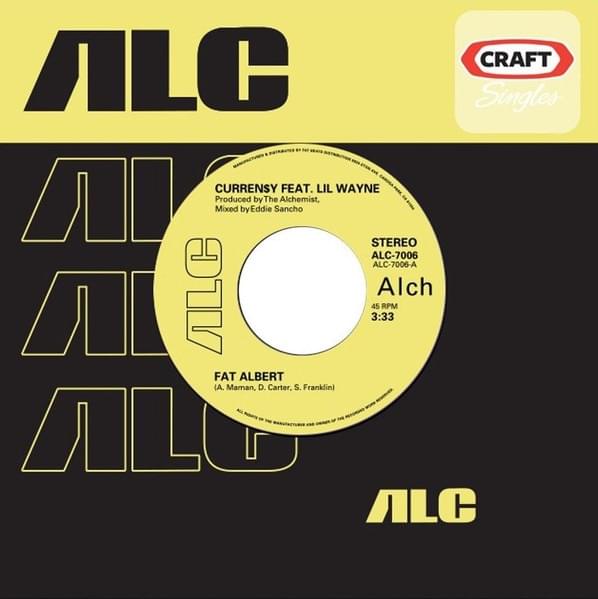 Album cover art for "Fat Albert" by The Alchemist & Lil Wayne