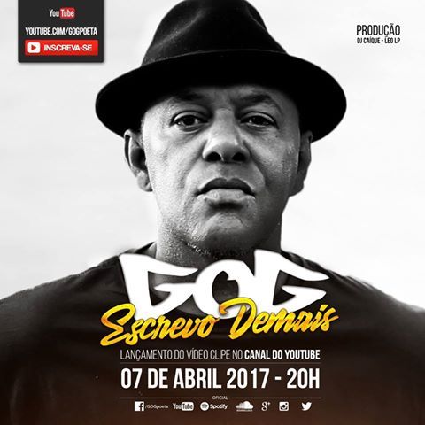 Album cover art for "Escrevo Demais" by GOG