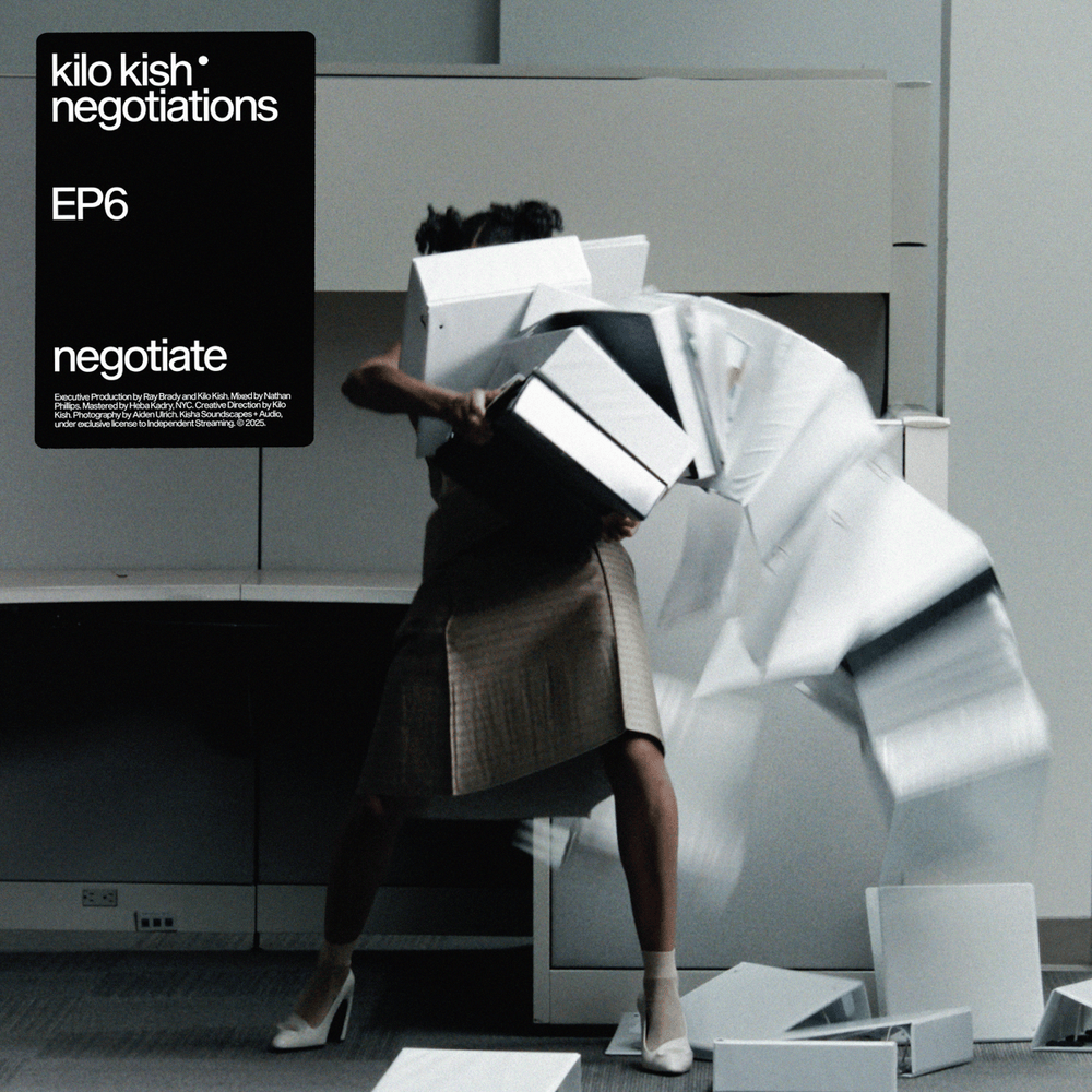 Album cover art for "negotiate" by Kilo Kish